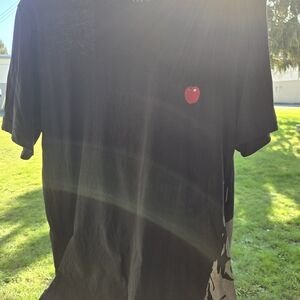 Uniqlo Black T-Shirt with Gold Logo